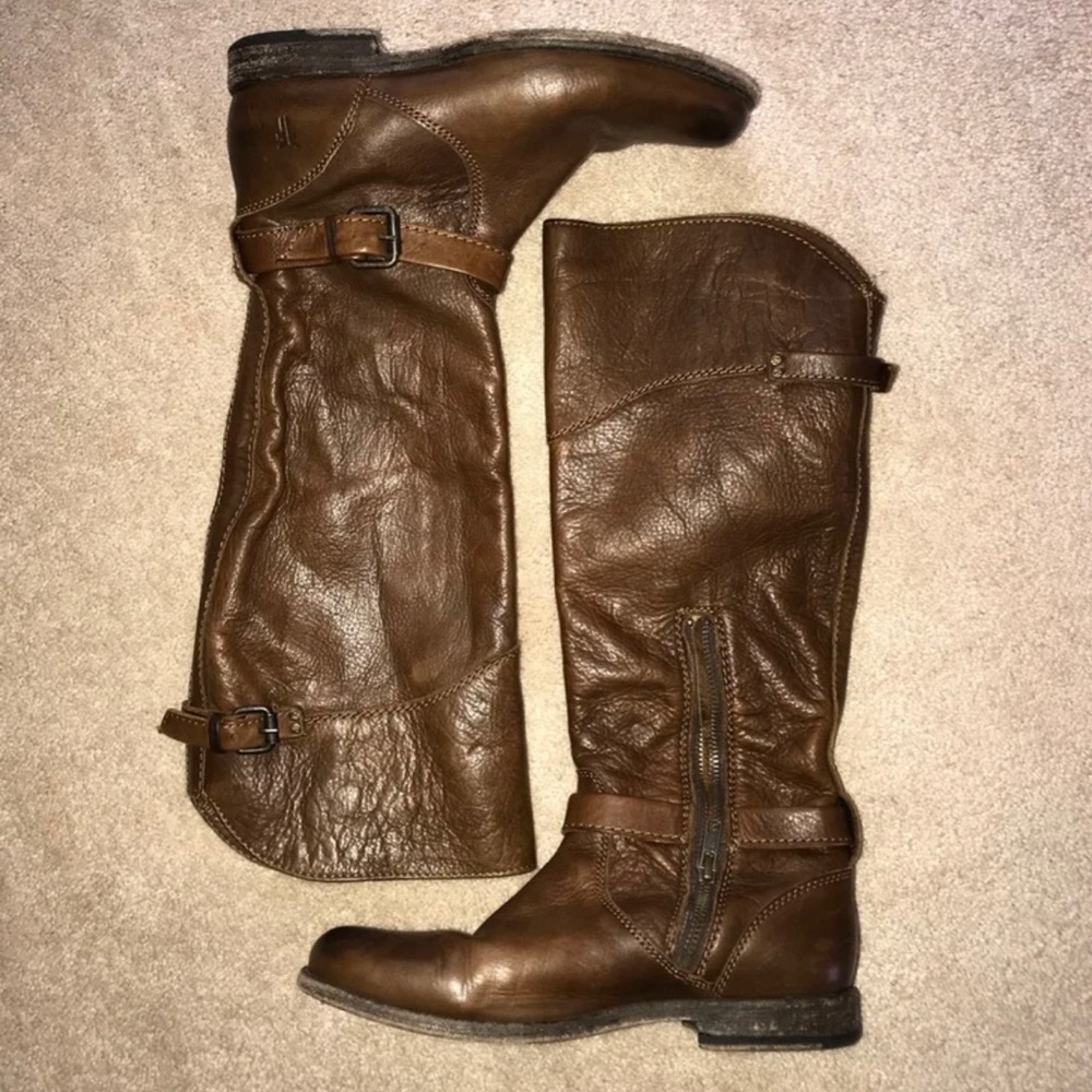 Genuine leather, Frye riding boots size 8